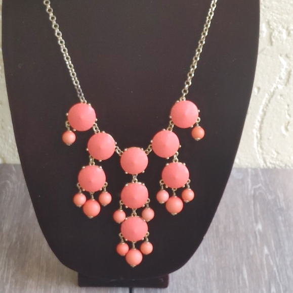 J. Crew Acrylic Beaded Bib Necklace - Picture 2 of 7